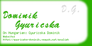 dominik gyuricska business card